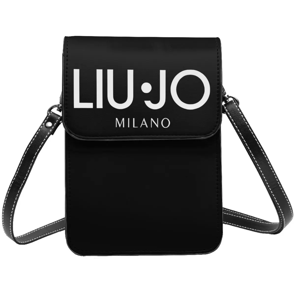 L-Liu-Jo Leather Small Cell Phone Purse with multiple storage spaces, Easy to see phones, cards, and cash