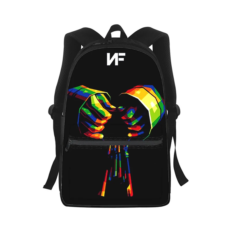 Rared NF-Sac à dos imprimé en 3D pour hommes et femmes, sac d'école étudiant, sac à dos pour ordinateur portable, sac de voyage pour enfants, mode initiée