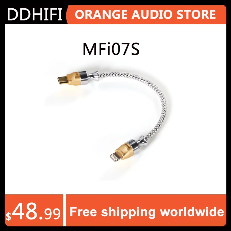 

DD ddHiFi MFi07S Nyx Series Silver Shielded Light-ning HiFi OTG Cable with Supercharged High Current OTG Plug v.2.0 (10cm/ 50cm)