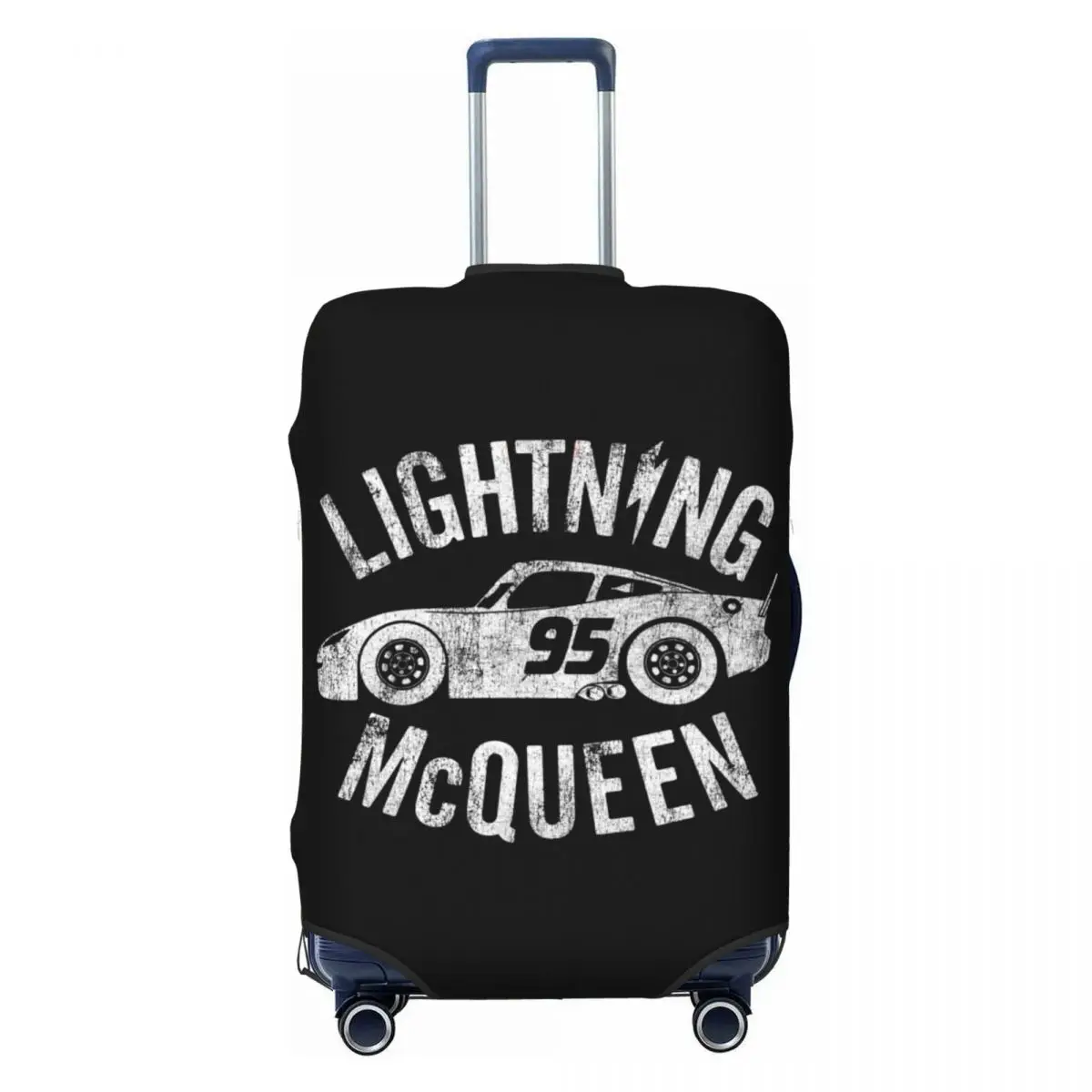 

Custom Lightning McQueen Travel Luggage Cover Washable Speed Racing Car Suitcase Cover Protector Fit 18-32 Inch
