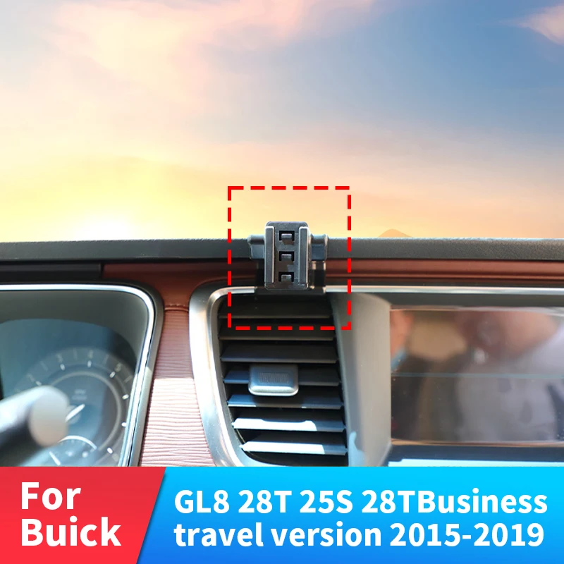 High-Quality Non-Destructive Installation Car Phone Holder & Base for Buick GL8 28T/25S Business Travel Version 2015-2019