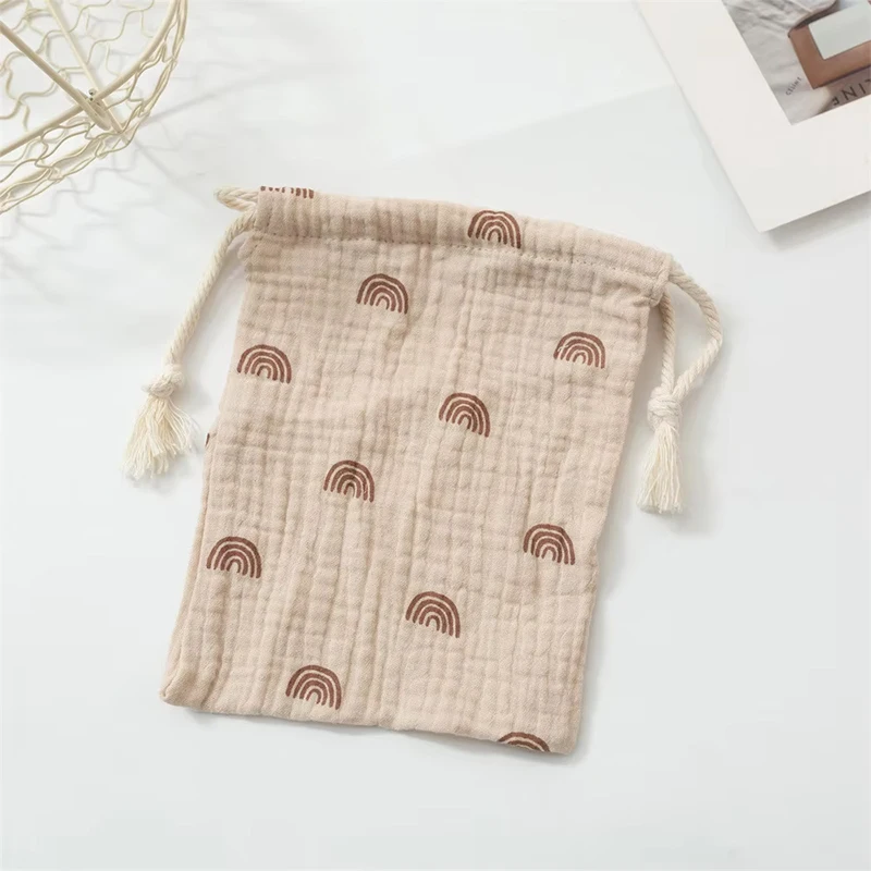 Regenbogen String Windel Tasche Niedlichen Cartoon Druck Baby Einweg Windel Lagerung Tasche Handtasche Baby Jungen Mädchen Trolley Hängen Tasche