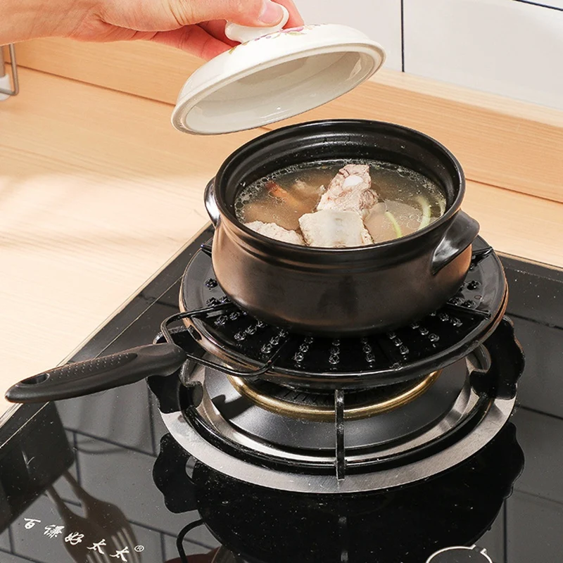 Piastra diffusore di calore per fornello a gas da cucina, anello di protezione fiamma riduttore, distributore di calore da cucina per un riscaldamento uniforme-AT64