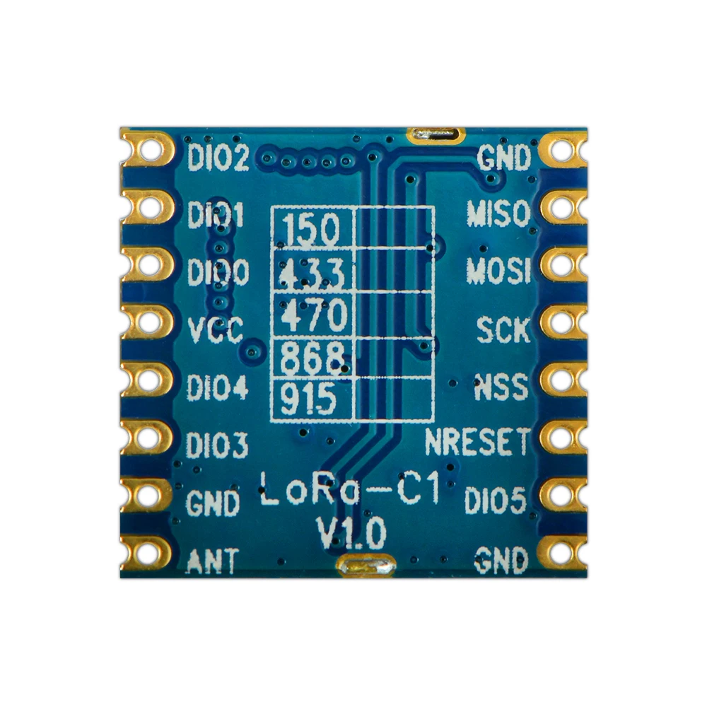 Imagem -04 - Fcc Ce-red ic Certificado 915mhz 20dbm Sx1276 Chip de Longo Alcance 4km rf Módulo Lora sem Fio 10 Peças Lote Lora1276-c1