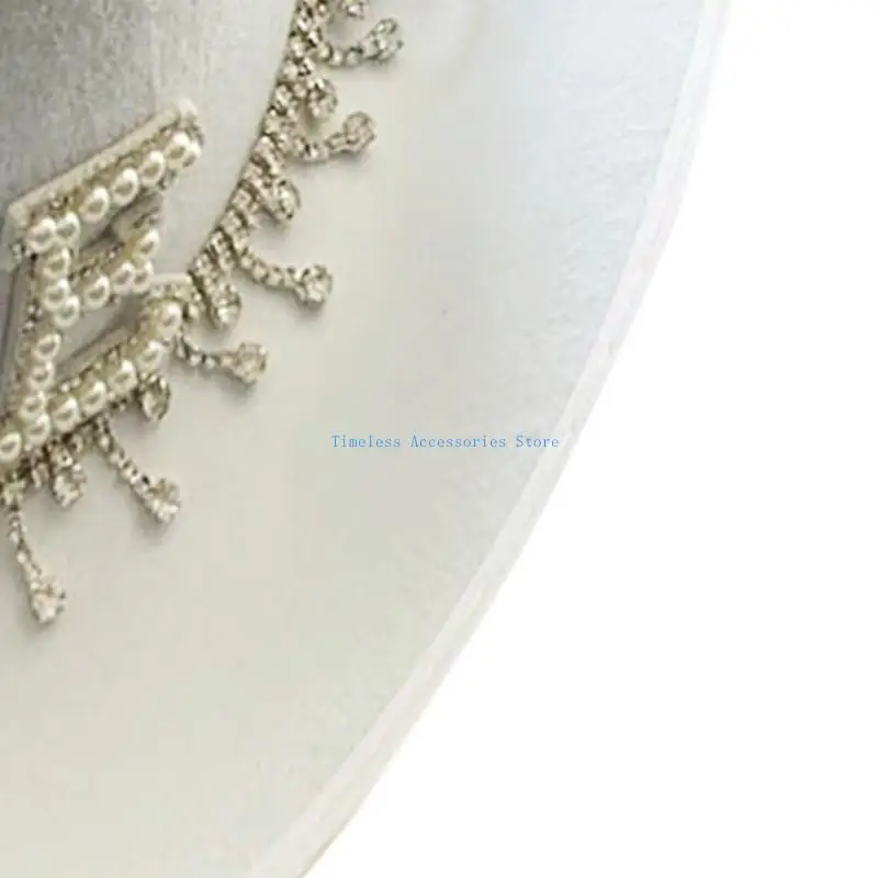 

97QE Wide Brims Cowboy Hat for Bride Role Play Costume Cowgirl Hat Wedding Party Bachelorettes Party Photo Hat Headwear