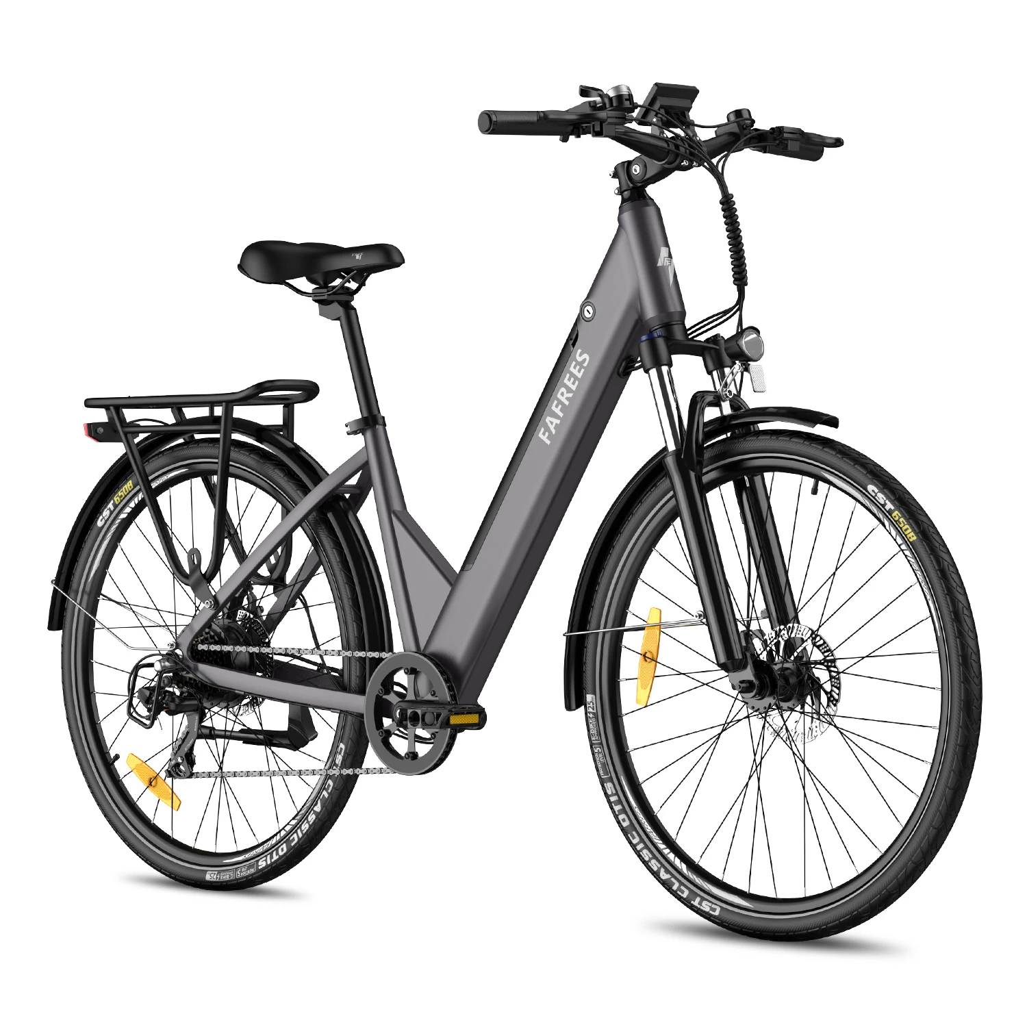 FAFREES F28 Pro 27.5'' Step-through City Electric Bike 25Km/h 250W Brushless Motor 36V14.5Ah Embedded Removable Battery E-Bike