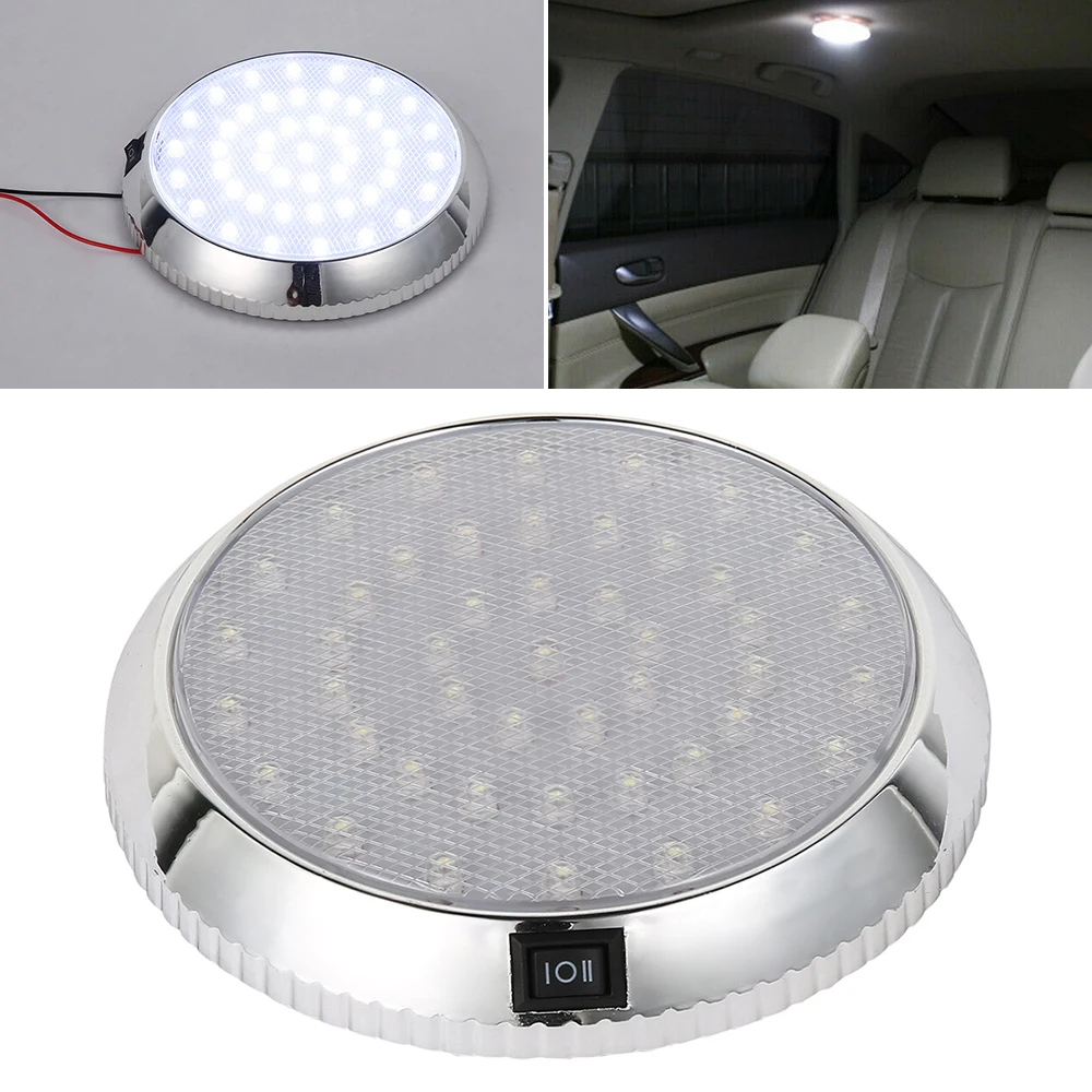 Plafonnier intérieur de voiture à 46led, ampoule de toit de voiture, lampe de lecture intérieure arrière pour camion, caravane, bateau, Rv, Auto