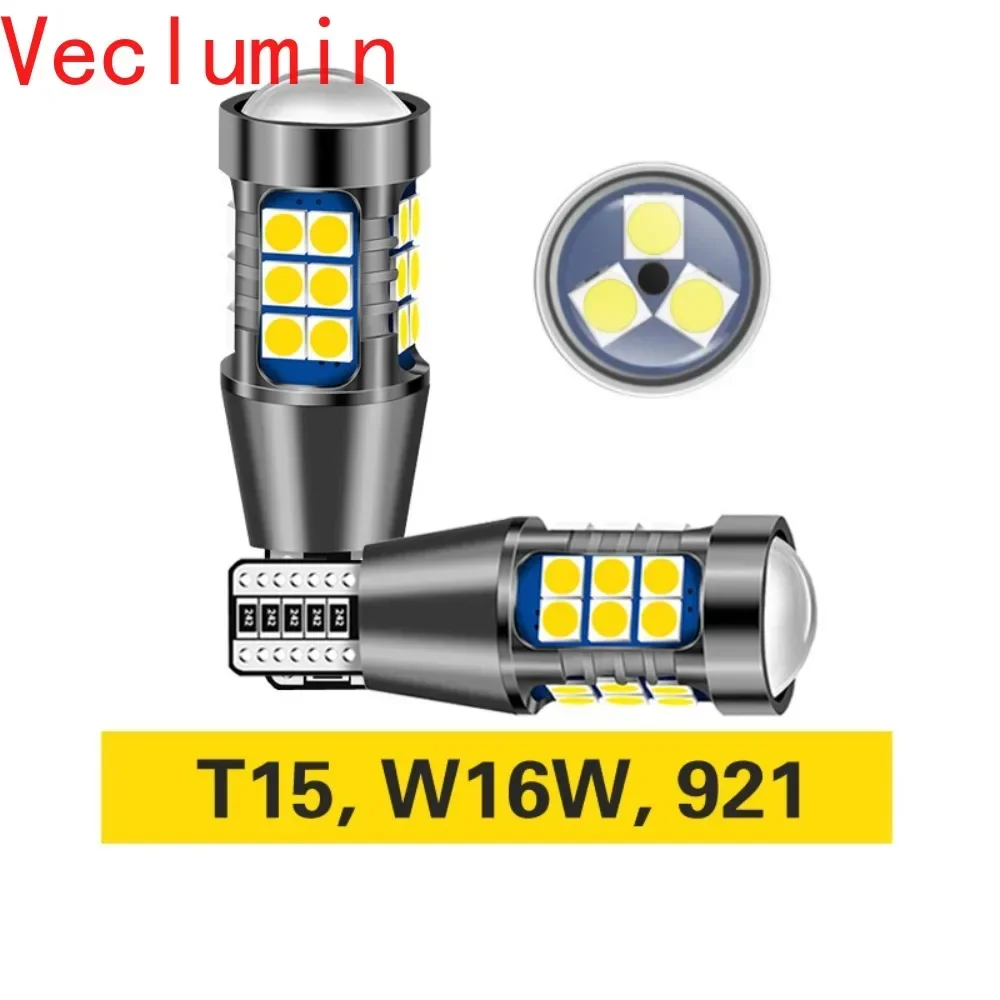 High-power LED Lamp Automotive Reversing Light Decoding T15 3030 27smd W16w Reversing Lamp 1156 T15 Car Signal Lamp Red Yellow