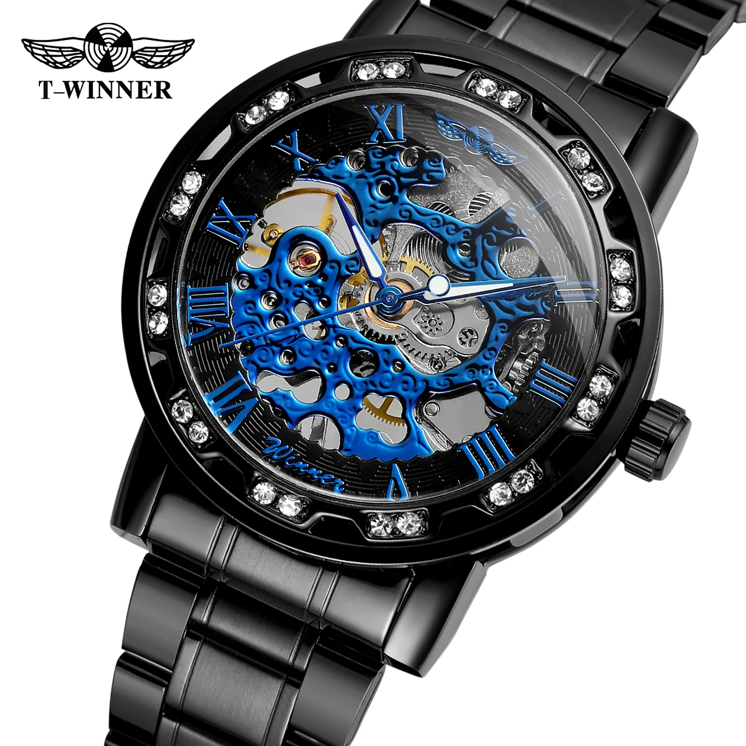 t-winner-fashion-black-blue-men's-watches-skeleton-mechanical-engraving-luxury-rhinestone-luminous-pointers-steel-man-wristwatch