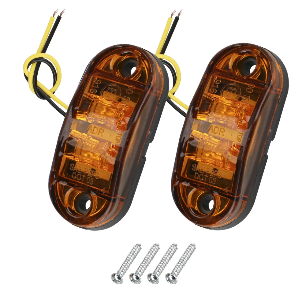 

For Trailer Truck Caravan Warning Lights Side Clearance Marker Lamp Car Accessories LED Side Marker Lamp 12V- 24V