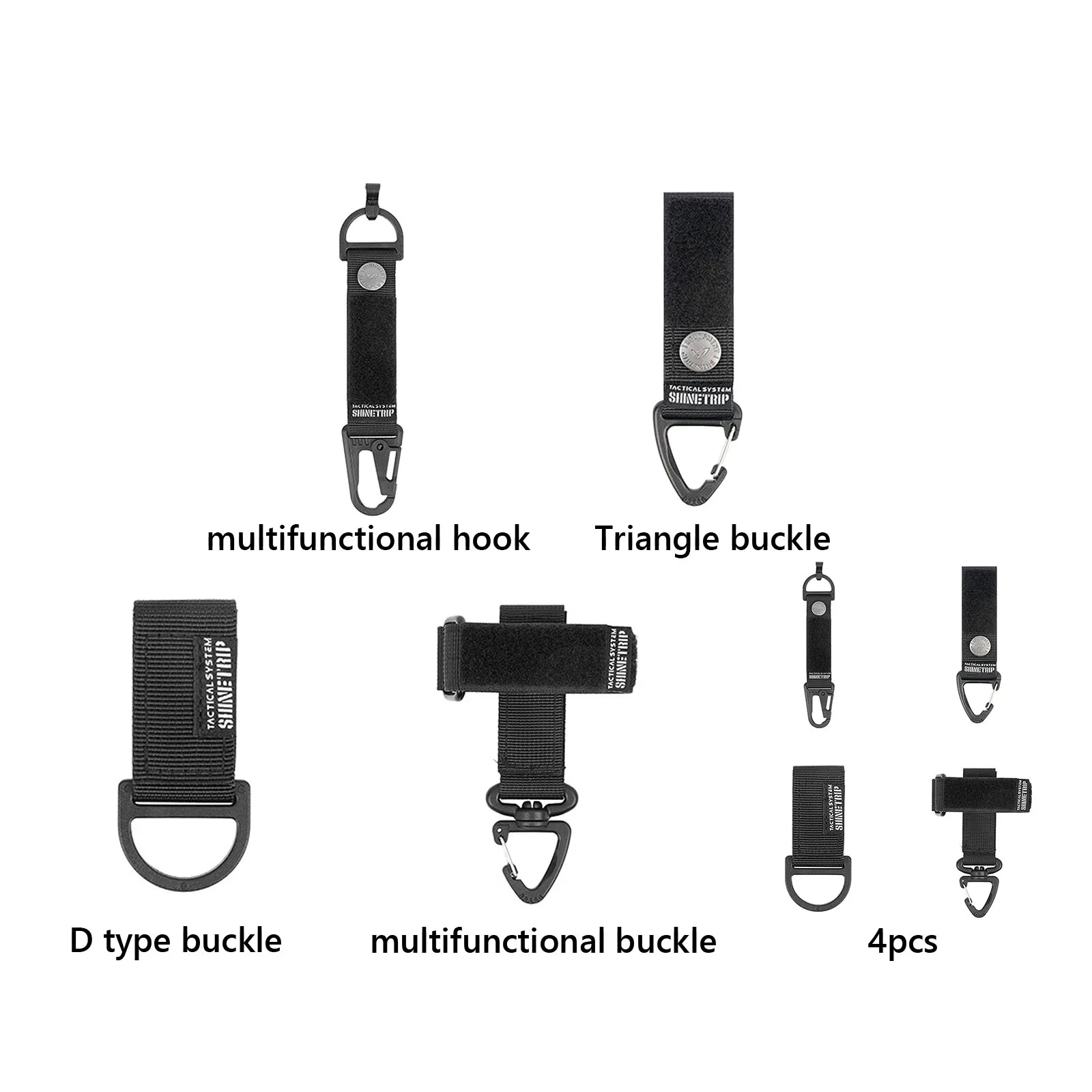 

Multi functional Hook Buckle Nylon Compression Fastening Strap Stable Strong Adhesive Strap Outdoor Climbing Buckles Accessories