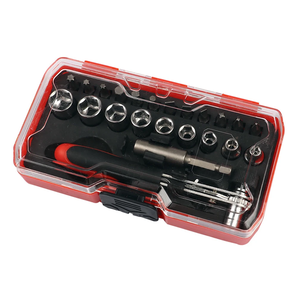 

Screwdriver Screwdriver Set Socket Disassembly Repair 16*9*4cm Chrome Vanadium Steel Screwdriver Set Sleeve Tools