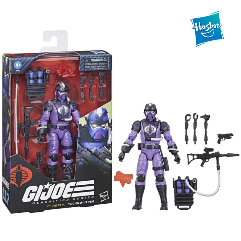 Hasbro Genuine G.I.Joe Cobra Techno-viper Action Figure Model Children Toy Anime Series Collection Birthday Christmas Gift