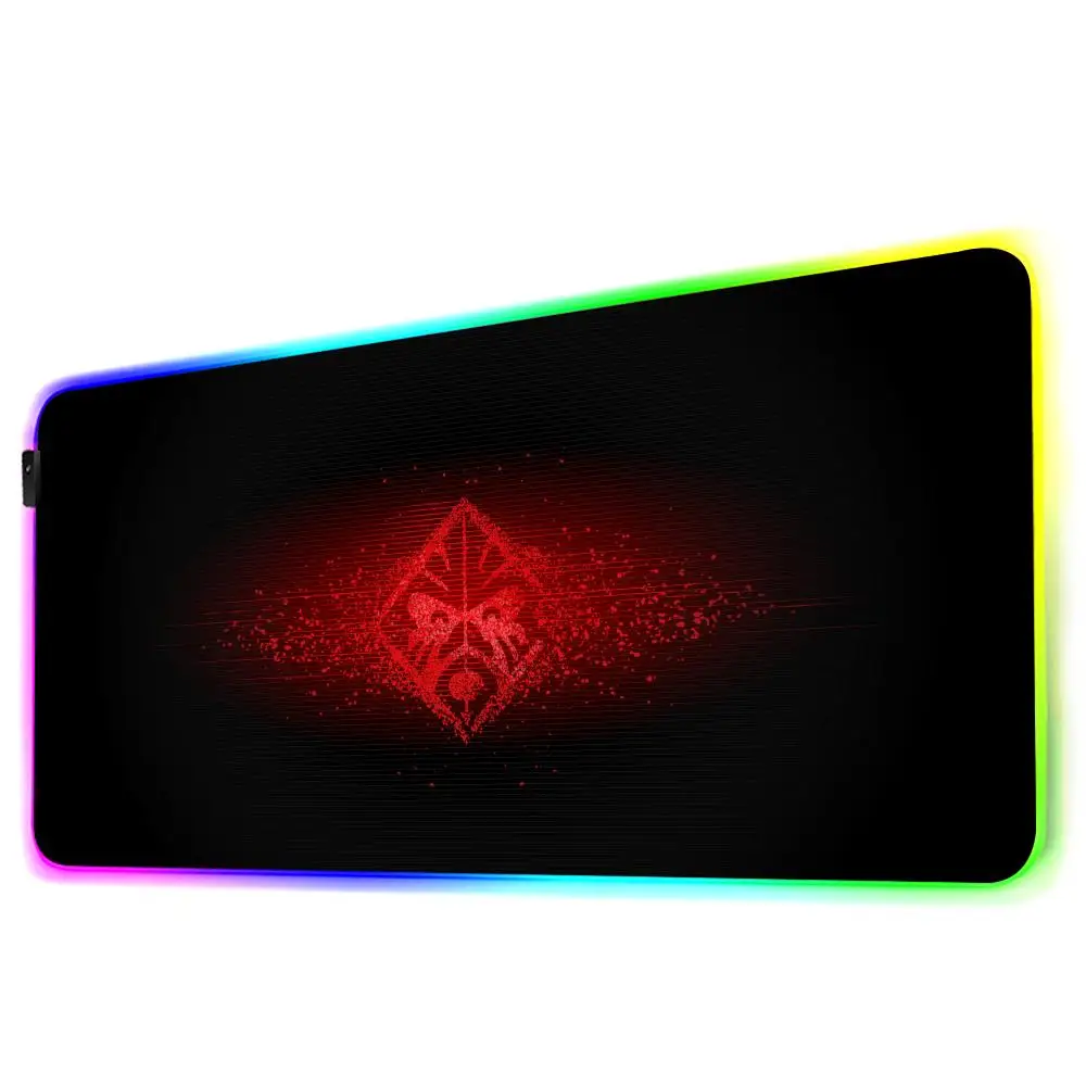 Hp Omen Mouse Pad Gamer Rgb Desk Mat Back Light Led Mousepad Setup Gaming Accessories Deskmat Big Mousepad Backlight