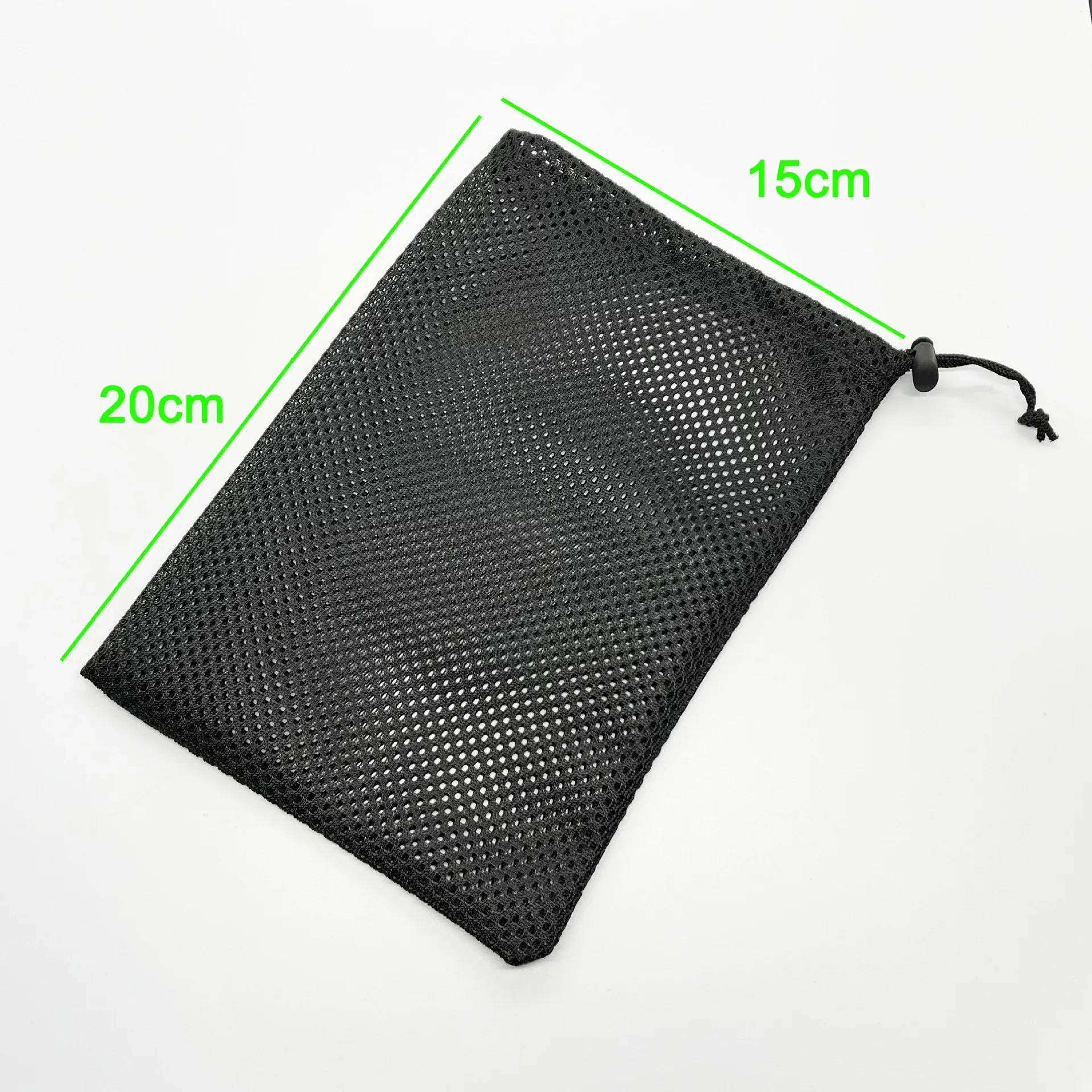 1pc Mesh Bag, Mesh Storage Bag, Polyester Bundle Pocket, Black Mesh Bag, Drawstring Mesh Bag, Drawstring Toy Bag