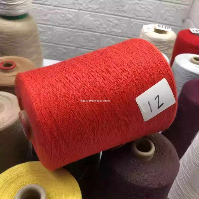 500g/roll 70% Silk and 30% Cotton 4-strand Natural Knitting Fine Yarn DIY Hand-knitted Clothing/hat Decorative Crochet Thread