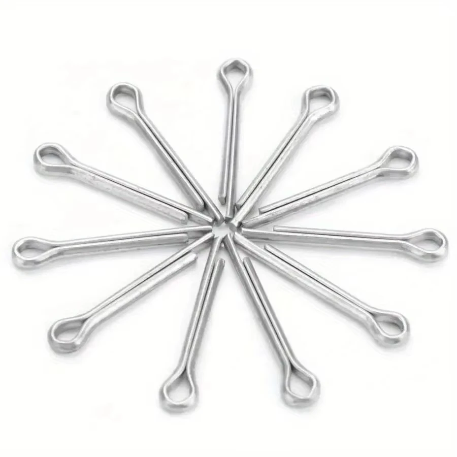 175 Uds kit de pasadores de acero inoxidable tamaños surtidos 304 Kit surtido de pasadores divididos de acero inoxidable + caja horquilla con silbato pasador en U