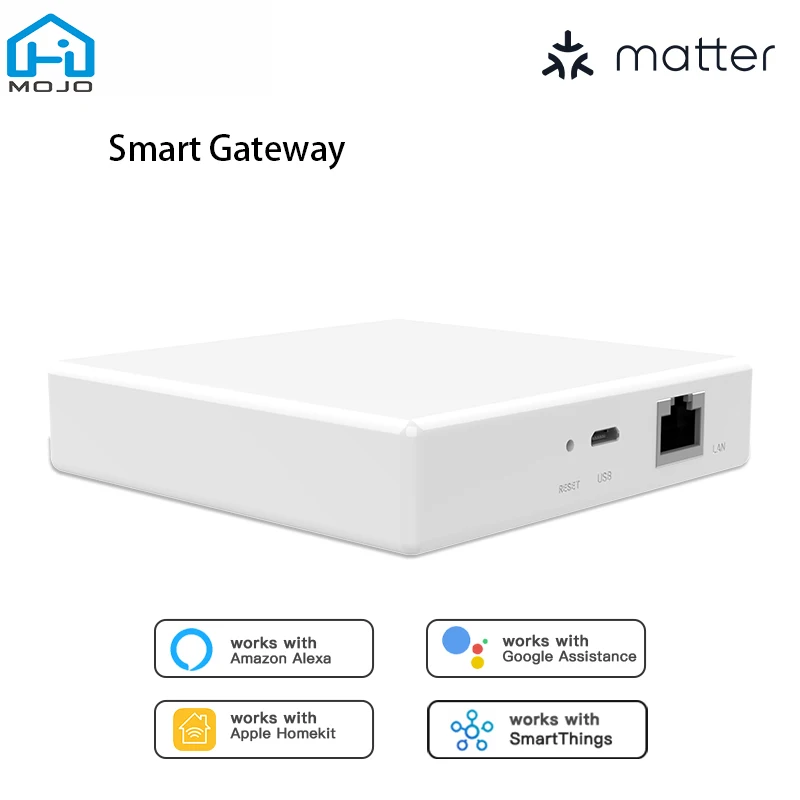 HIMOJO Matter Hub Tuya Zigbee Gateway Smart Home Bridge Support Google Home App Smart Life App Control Matter Devices