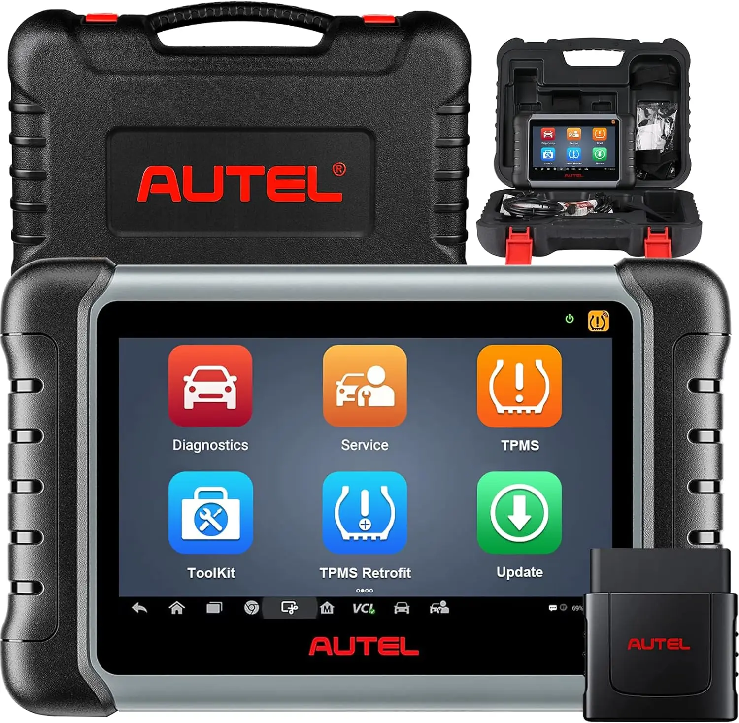 Autel MaxiCOM MK808Z-TS Bidirectional Scanner Universal TPMS Tool Upgrade from MK808BT MK808S OBD2 Scanner All System Diagnostic