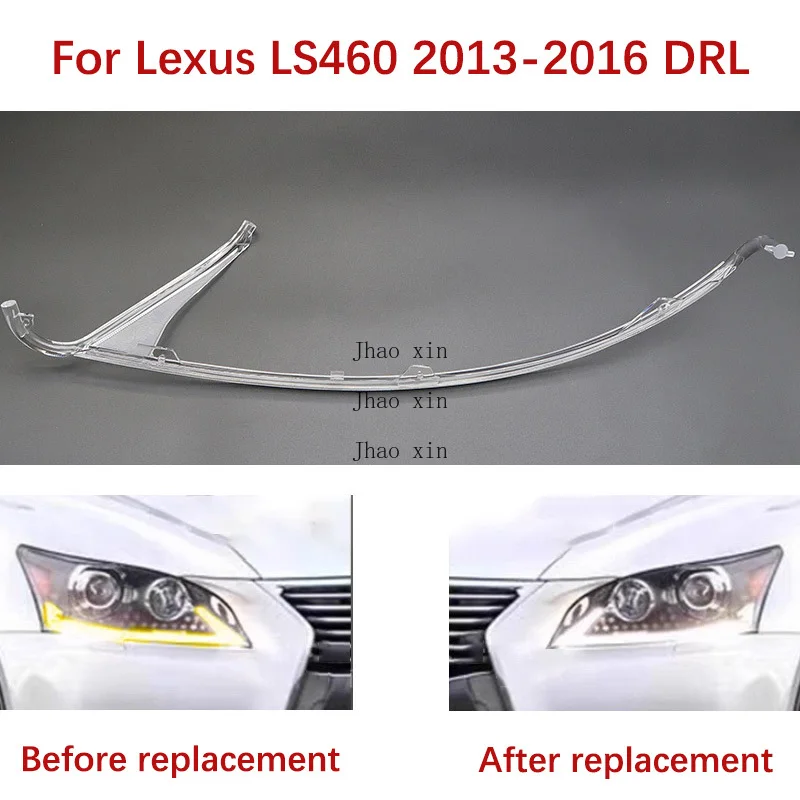 

White Light For Lexus LS460 Car Headlights DRL Guide Strip 2013-2016 Ballast Angel Eye Light Guide Strip Turn Signal Module
