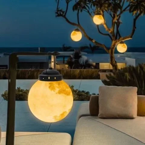 

Outdoor solar garden moon light gazebo chandelier waterproof villa garden light landscape light