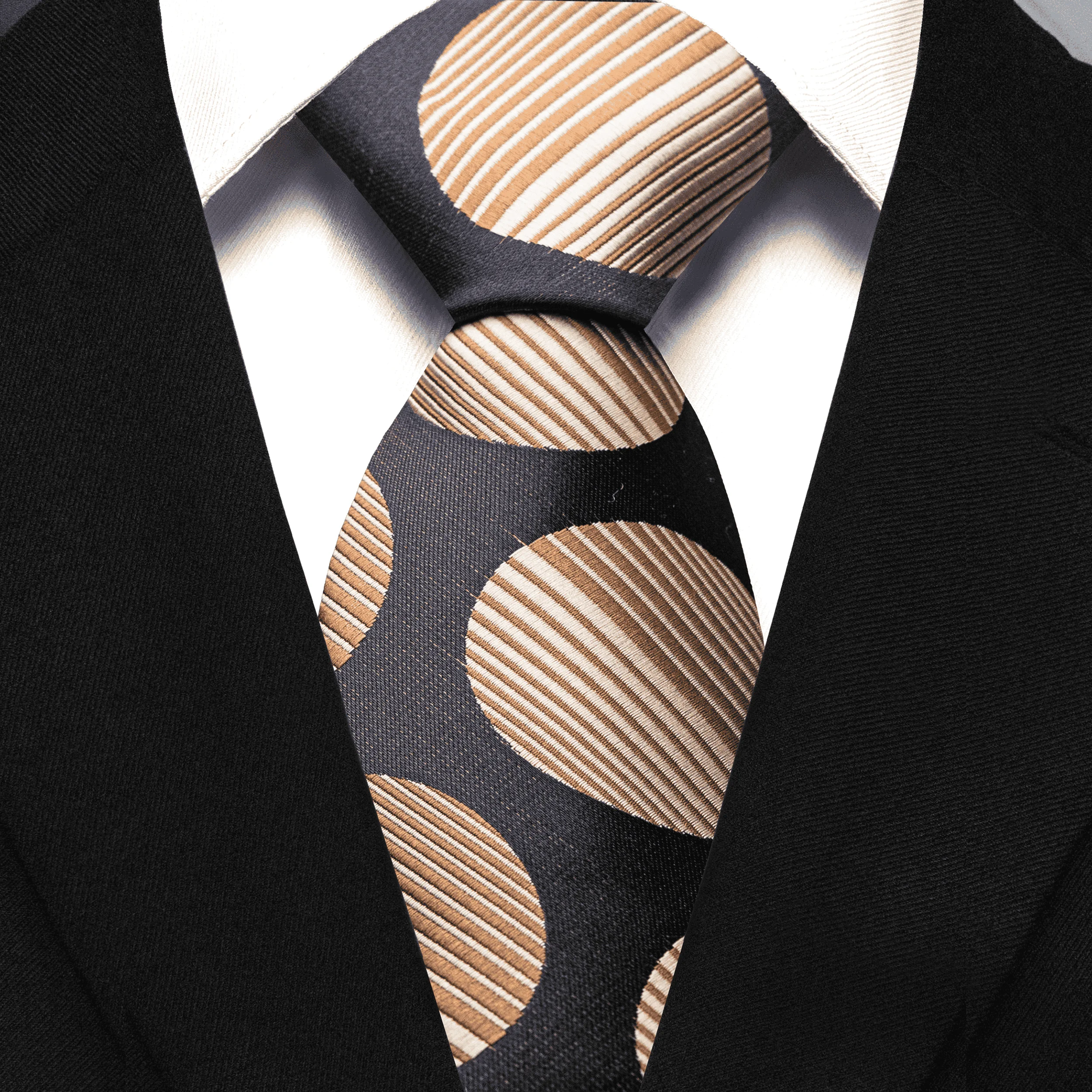 Men's Polka Dot Tie, Business Formal Wear Accessories, Retro Polka Dot Tie, Wedding Party Commuting Versatile Tie