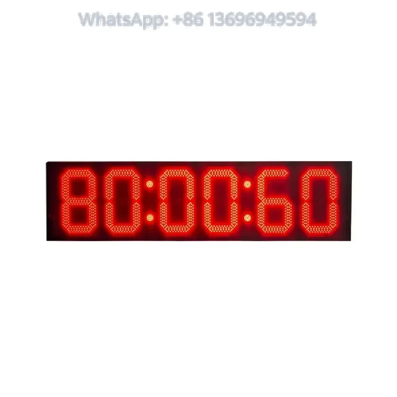 Electronic 5 min Shooting Stopwatch Outdoor Timer 10-inch 6-digit Double-sided Display Plug-in Power Supply Timer Board Timer