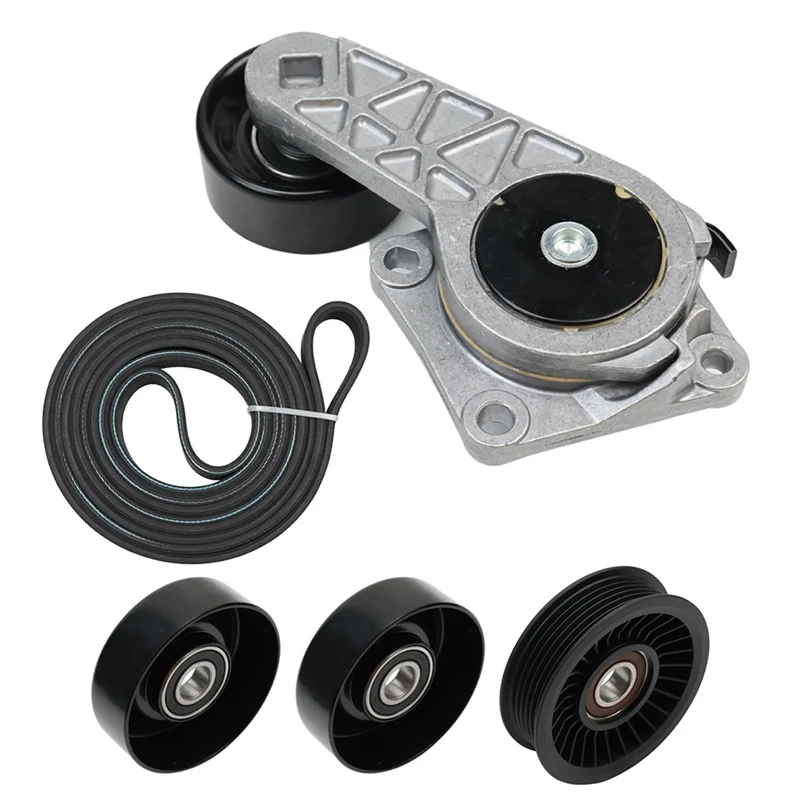

90K-38274A Tensioner Pulley Component Kit For Serpentine Belt Drive For Ford F150 F250 F350 Explorer Lincoln Navigator