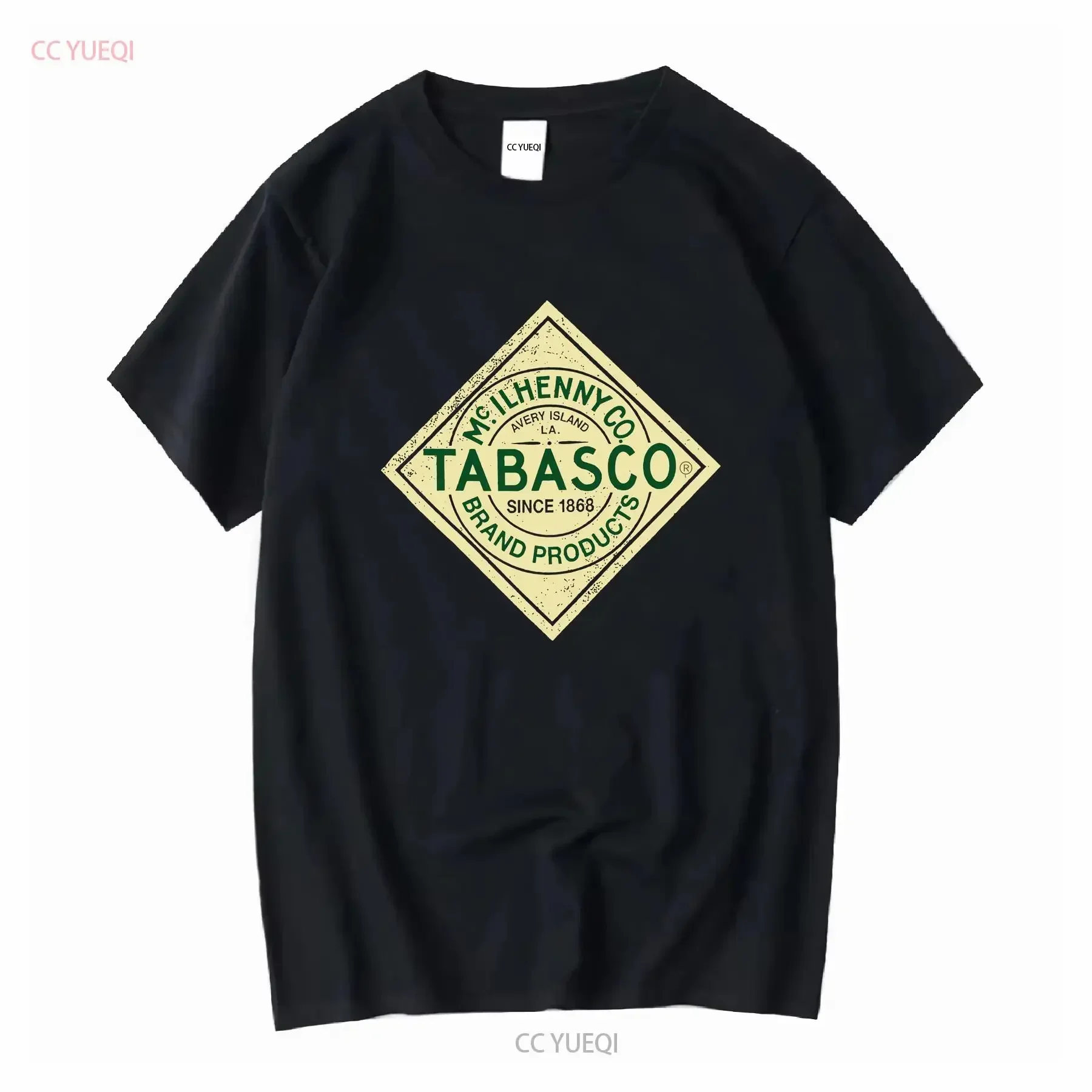 Customization Shirt Tabasco Distressed Logo Red Casual SS T Shirt Men S Size Medium Vintage Washed Breathable Versatile Slightly