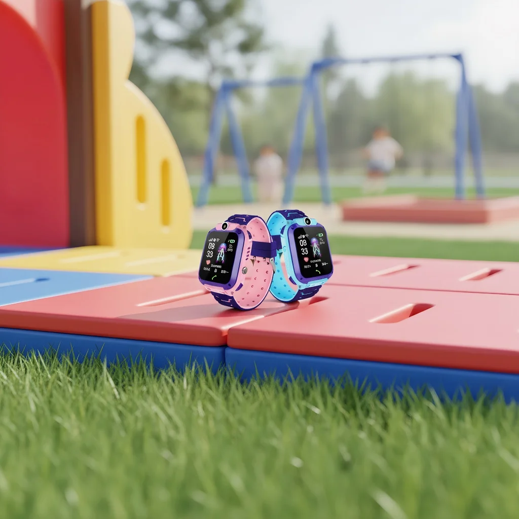 

Q12 Детские умные часы с телефонным вызовом 2G — GPS-трекер с кнопкой SOS и водонепроницаемым дизайном