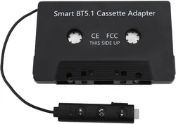DC5V Bluetooth Cassette Adapter BT5.1 Universal Wireless Cassette Tape to Aux Adapter for Cars Trucks with Cassette Player