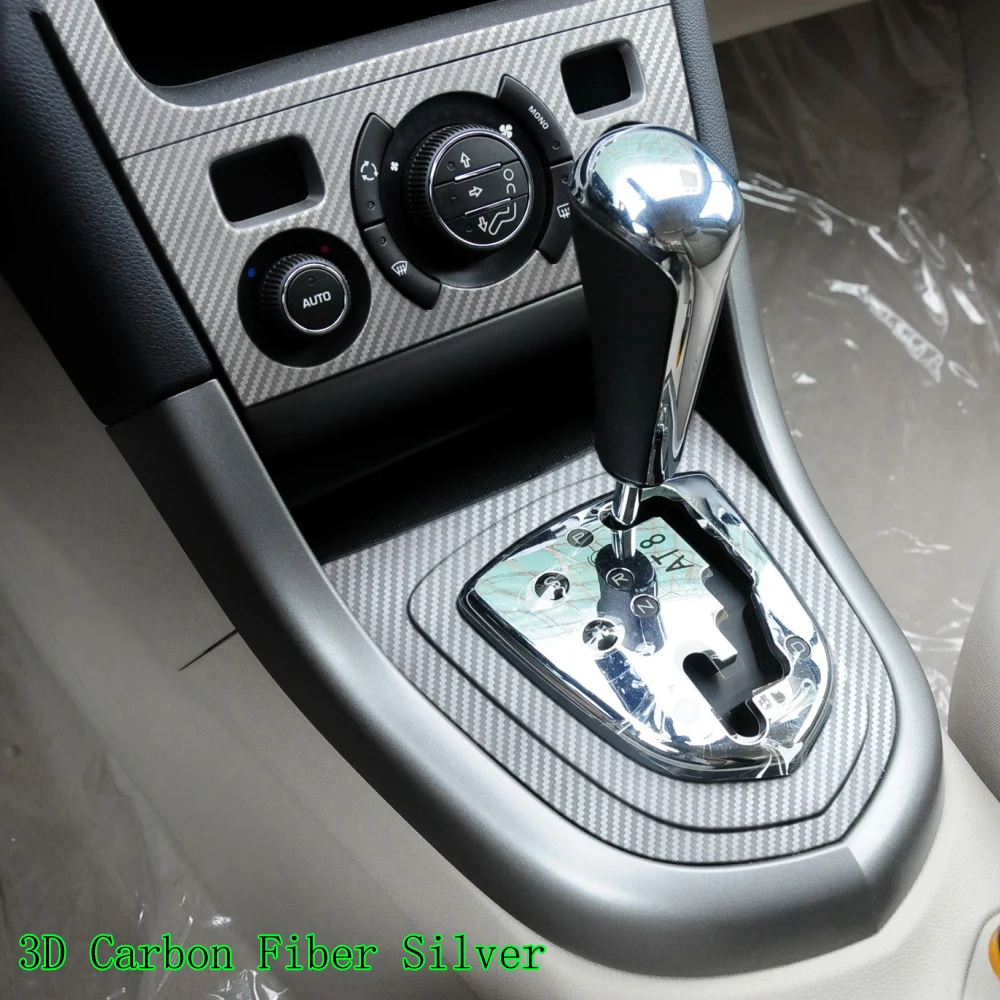 Carbon Fiber for Peugeot 308 2007-2013 Car Film Interior Stickers Center Console Gear Dashboard Air Door Handle Lift Panel