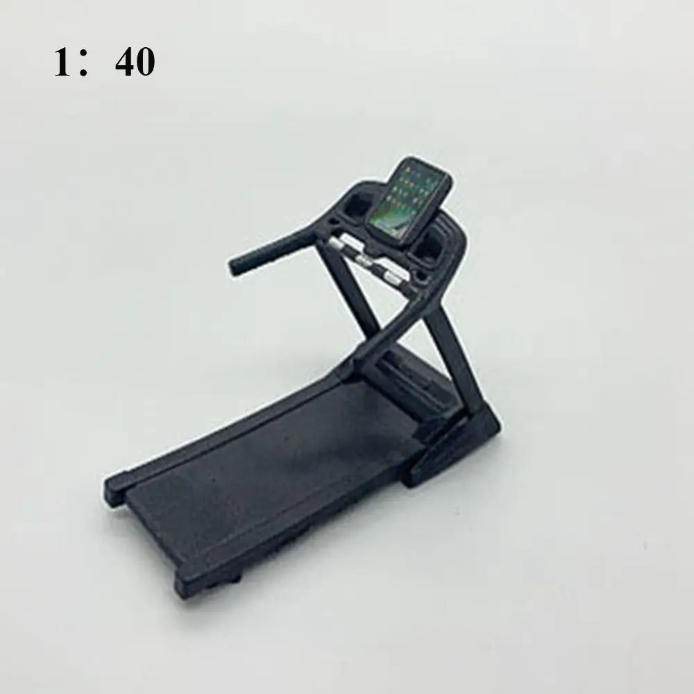 New 1:12 Dollhouse Fitness Equipment Mini DIY House Treadmill Miniature Treadmill Dollhouse Decoration