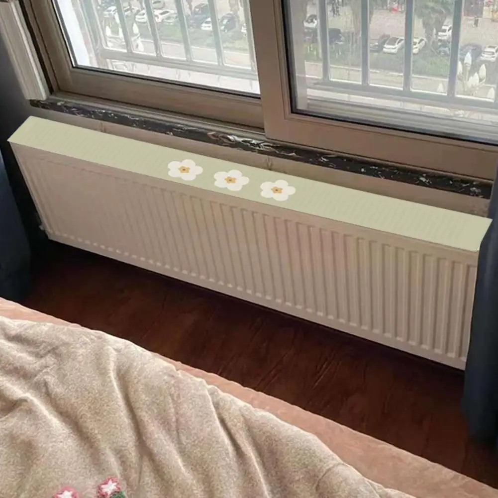 Dust Protection Cover Decorative Radiator Pad Built-in Magnet Cotton And Linen Fabric Sturdy And Long-lasting Length 60CM