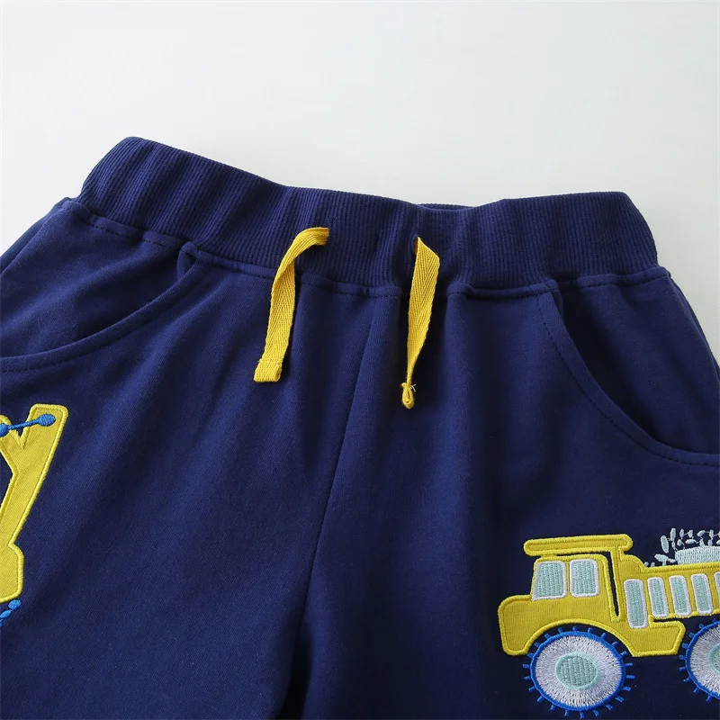 Cars Stickerei Sommer-Kindershorts 2-7T Kinderhosen für Jungen & Mädchen Babykleidung Applikationsdesign Kurze Hosen – Detail 4