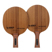 BOER Defensive 5-Ply Table Tennis Blade Hinoki Surface Ayous Core Soft-Medium Control Ping Pong Racket Base Short Long Handle