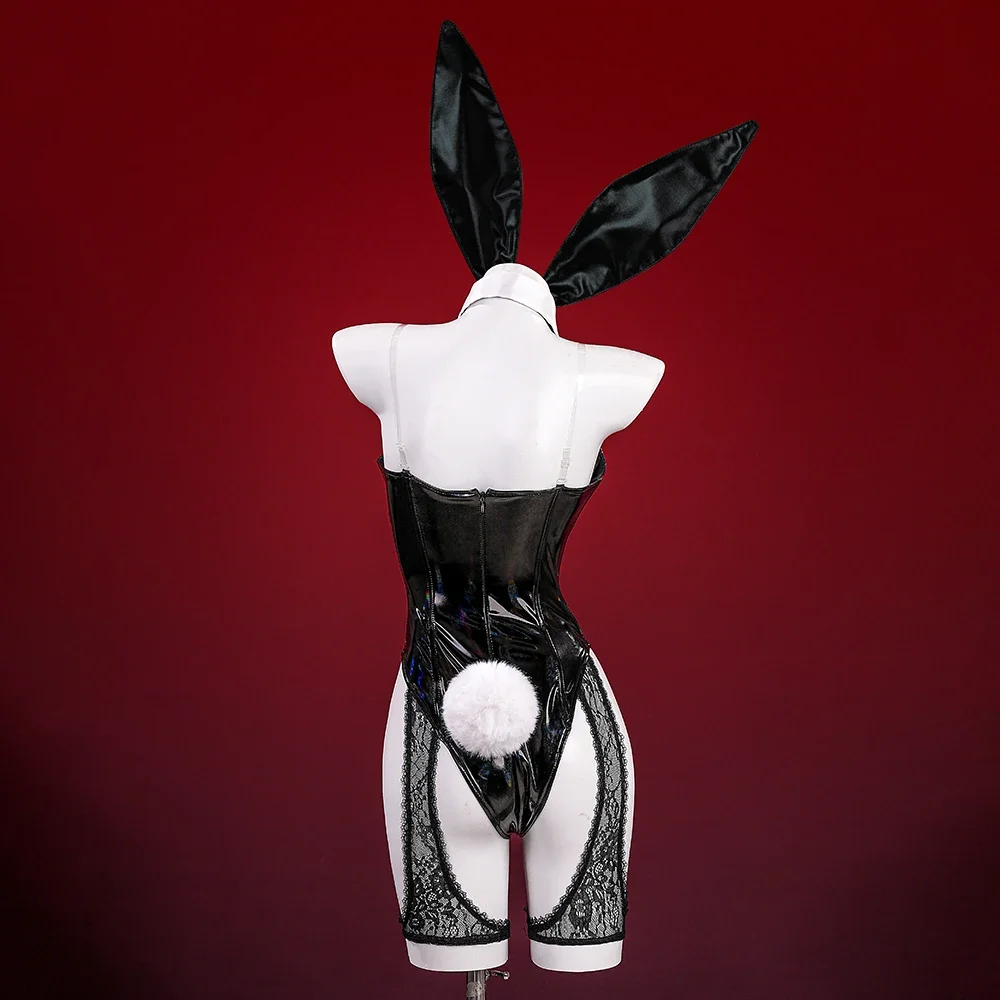 Bunny Girl Kitagawa Marin Cosplay Costume Women Sexy Leather Bodysuit Cute Bunny Girl Uniform Halloween Carnival Perform Clothes - Image 5