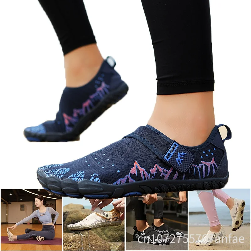 

New Quick Dry Water Shoes Breathable Upstream Wading Shoes Couple Outdoor Anti-Slip Beach Swimming Barefoot Shoes Light Sneakers