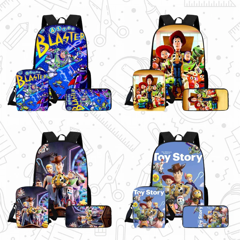 

Cartoon Toy Story Child School Backpack With Shoulder Bags Pencil Bags For Kindergarten,Light Weight School Bags For Boys Girls