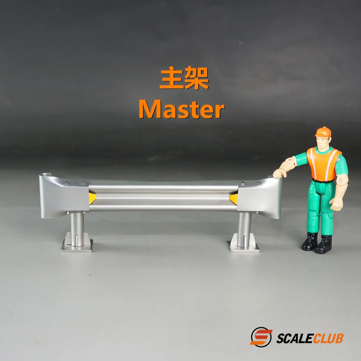 Scaleclub 1/14 1/10 simulation scene metal highway guardrail For Tamiya Lesu For Scania Man Actros Volvo Car Parts Rc Truck