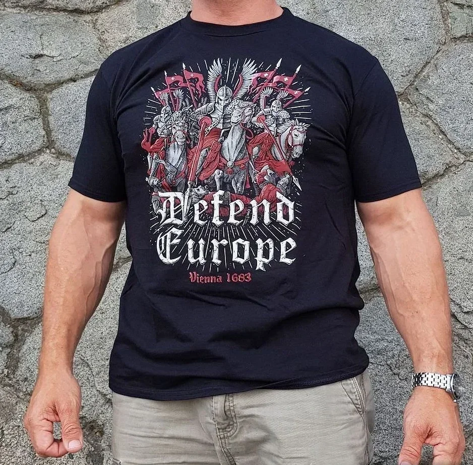 Defend Europe Polish Hussar Light Cavalry T-Shirt 100% Cotton O-Neck Short Sleeve Summer Casual Mens T-shirt Size S-3XL