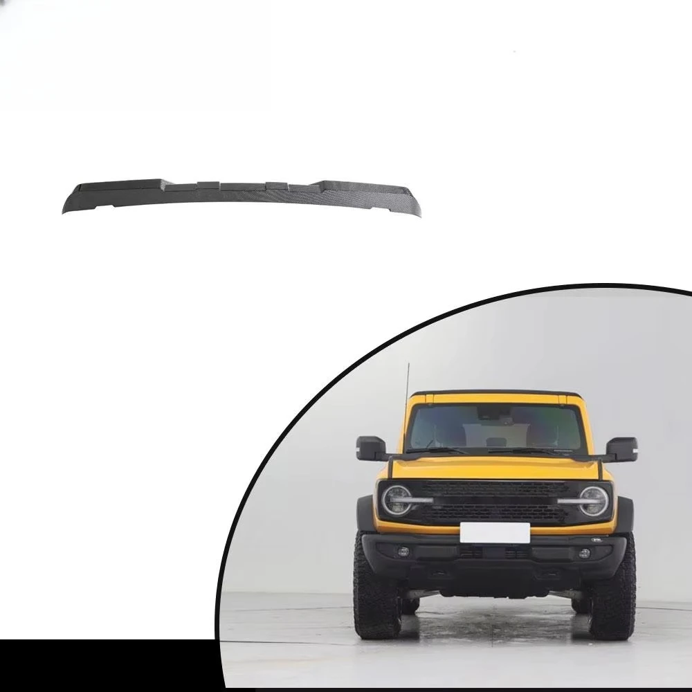 

Sporty Design Auto Modification Parts Glossy Premium Carbon Fiber Car Rear Roof Spoiler forFord Bronco 21-22