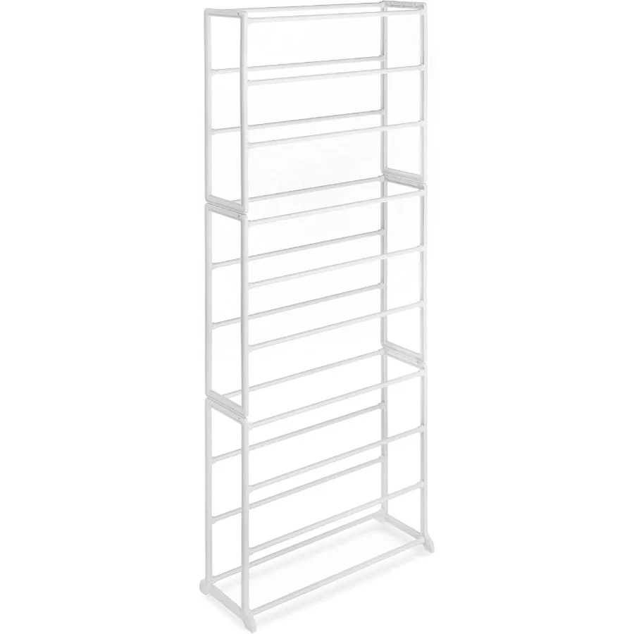 

10 Tier Shoe Tower 30 Pair Closet Organizer White