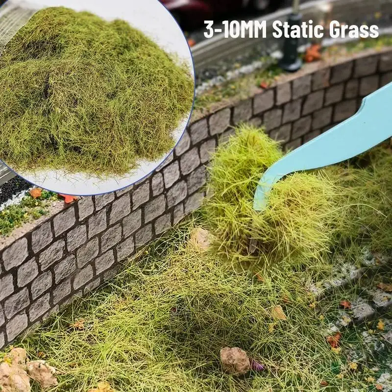 Ho N 스케일 철도 기차 레이아웃/Diy 모델 제작/샌드 테이블 풍경/디오라마 용 소형 잔디 숨 3mm-9.9mm 잔디 바늘