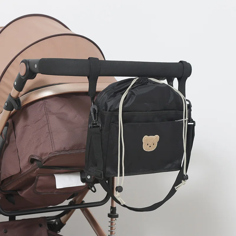 

Новая большая вместительная исходящая сумка для хранения детской коляски, дорожная сумка на плечо для мамы, подвесная бутылочка, сумка для подгузников, сумка на веревке