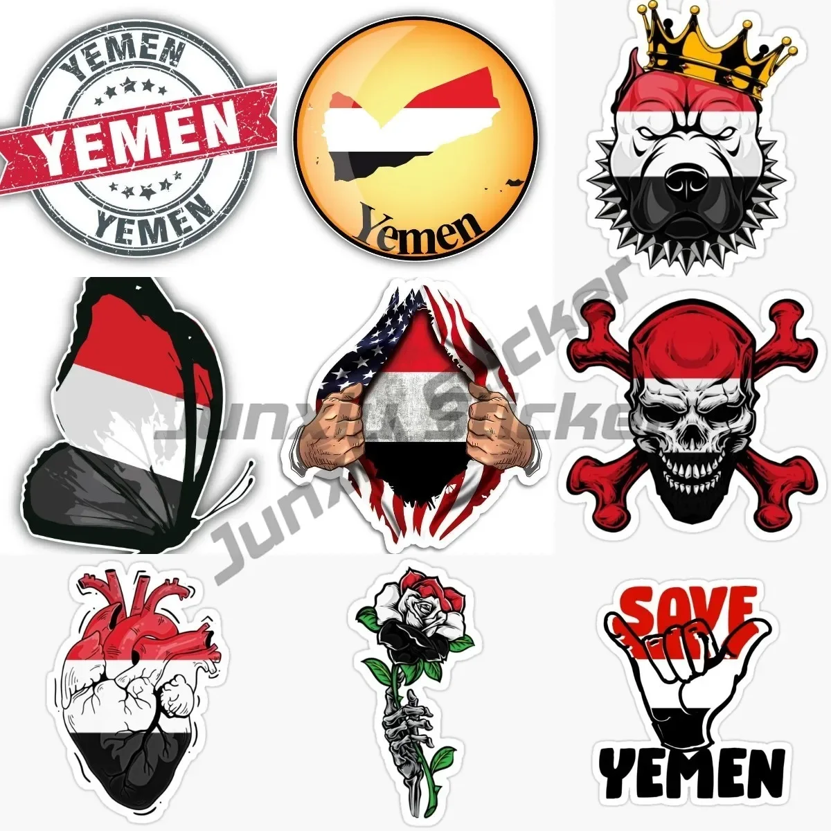 

Yemen World Flag Badge National Flag Map National Badge Car Bumper Travel Stickers Laptop Luggage Suitcase Motor Car Bike Decals