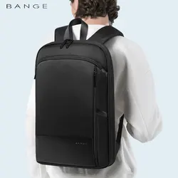 Backpack, ultra-thin, men's expandable, large capacity, multi-functional business computer, waterproof backpack