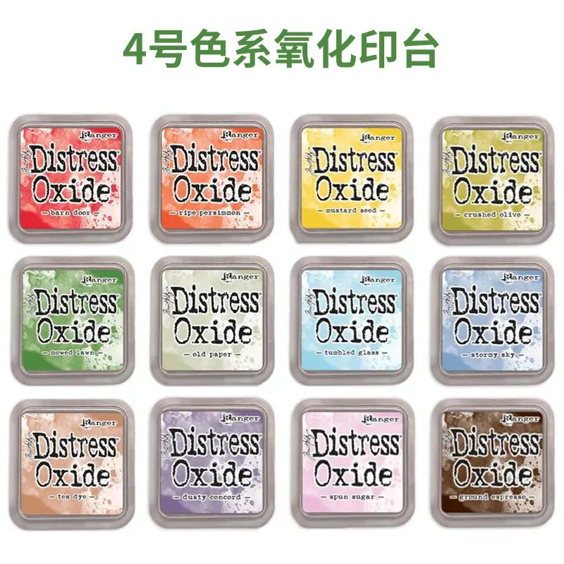 Ink Ranger Oxidation Printing Pad 4 # 12 color Distress Oxide Ink Mixed Dye TimHolz