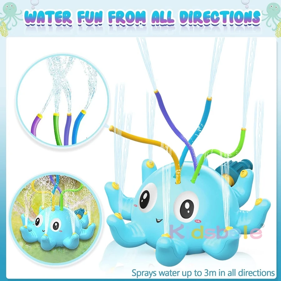 Octopus Sprinklers Water Toy Children's Outdoor Water Sprinkler Children Summer Water Toy for Lawn Garden For Children