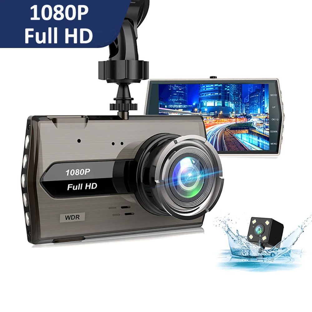 Dash Cam Car DVR Full HD 1080P Rear View Camera Video Recorder Black Box Parking Monitor Dashcam Car Accessories Multi-language